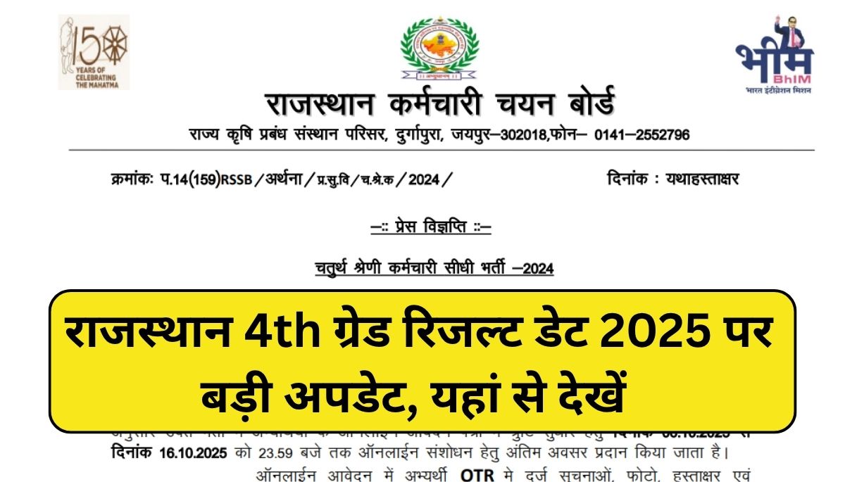 Rajasthan Chaprasi Result 2025