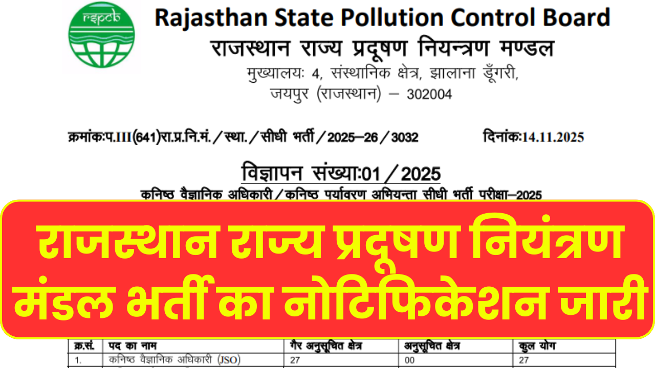 RSPCB Bharti 2025