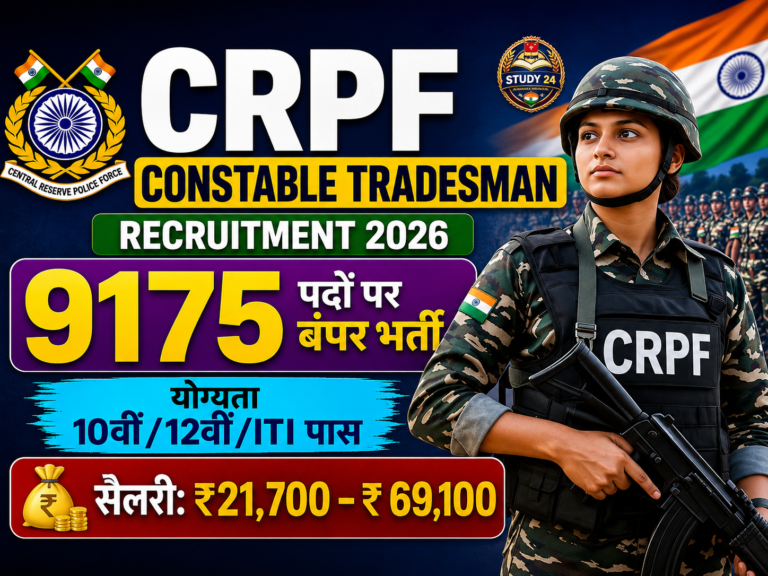 CRPF Tradesman Vacancy 2026